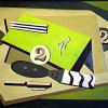 "Still Life With Putty Knife", 24 x 30 framed oil, $395.00