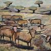 "Paul's Cows" oil on canvas 24" x 30" framed Sold