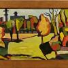 "Fairway" framed oil painting $425