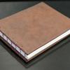 Handcrafted coptic leather bound sketchbook with acid free paper by Amy Dreyer $50